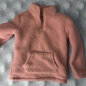 Kids Soft Pink Fleece Pullover